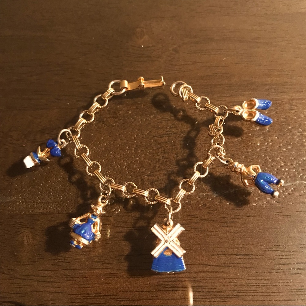 Bracelet Dutch Charms Souvenir Vtg Charm Bracelet